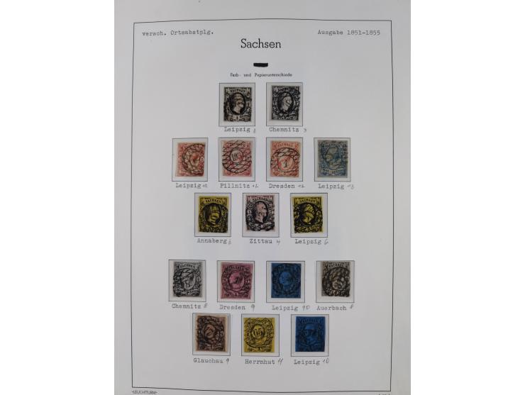 1849/1920, Baden bis Württemberg, meist gestempelte Sammlung mit besseren Werten und Ausgaben, ab Baden Mi.-Nr. 1a sign. Drah