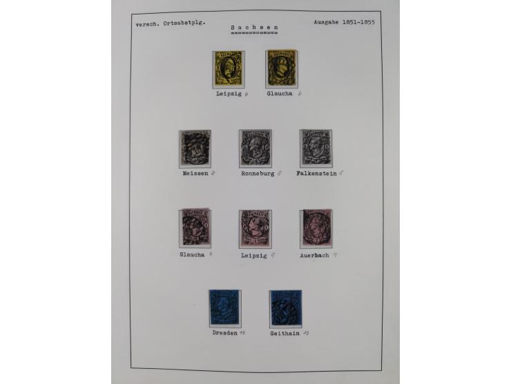 1849/1920, Baden bis Württemberg, meist gestempelte Sammlung mit besseren Werten und Ausgaben, ab Baden Mi.-Nr. 1a sign. Drah