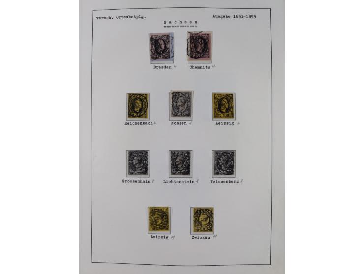 1849/1920, Baden bis Württemberg, meist gestempelte Sammlung mit besseren Werten und Ausgaben, ab Baden Mi.-Nr. 1a sign. Drah