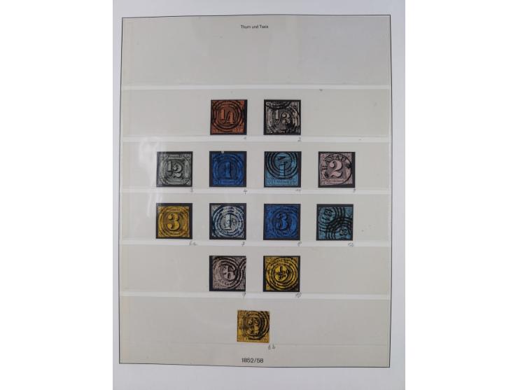 1849/1920, Baden bis Württemberg, meist gestempelte Sammlung mit besseren Werten und Ausgaben, ab Baden Mi.-Nr. 1a sign. Drah