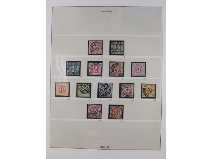 1849/1920, Baden bis Württemberg, meist gestempelte Sammlung mit besseren Werten und Ausgaben, ab Baden Mi.-Nr. 1a sign. Drah