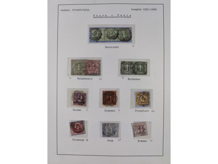 1849/1920, Baden bis Württemberg, meist gestempelte Sammlung mit besseren Werten und Ausgaben, ab Baden Mi.-Nr. 1a sign. Drah