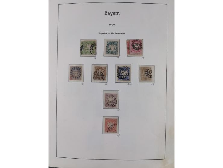 1849/1920, Baden bis Württemberg, meist gestempelte Sammlung mit besseren Werten und Ausgaben, ab Baden Mi.-Nr. 1a sign. Drah