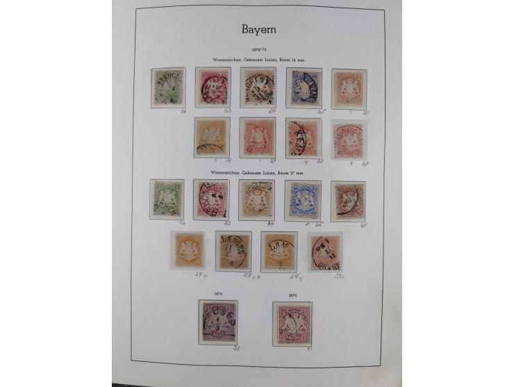 1849/1920, Baden bis Württemberg, meist gestempelte Sammlung mit besseren Werten und Ausgaben, ab Baden Mi.-Nr. 1a sign. Drah
