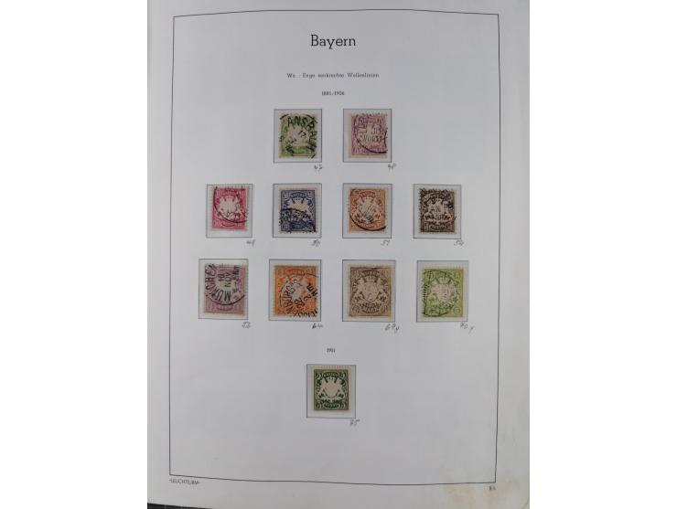 1849/1920, Baden bis Württemberg, meist gestempelte Sammlung mit besseren Werten und Ausgaben, ab Baden Mi.-Nr. 1a sign. Drah