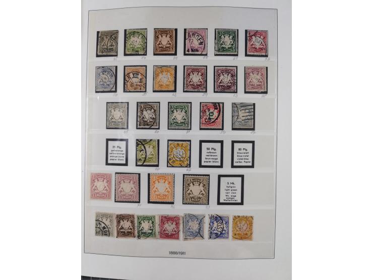 1849/1920, Baden bis Württemberg, meist gestempelte Sammlung mit besseren Werten und Ausgaben, ab Baden Mi.-Nr. 1a sign. Drah