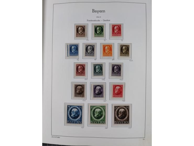 1849/1920, Baden bis Württemberg, meist gestempelte Sammlung mit besseren Werten und Ausgaben, ab Baden Mi.-Nr. 1a sign. Drah