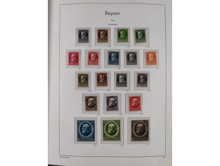 1849/1920, Baden bis Württemberg, meist gestempelte Sammlung mit besseren Werten und Ausgaben, ab Baden Mi.-Nr. 1a sign. Drah