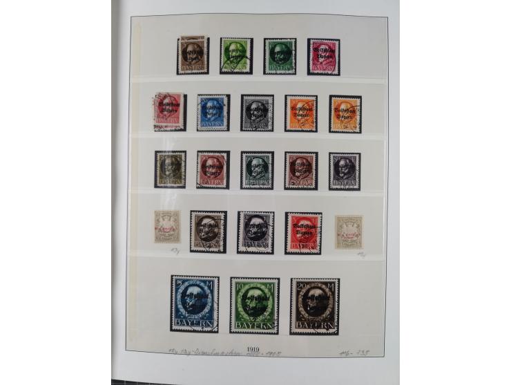 1849/1920, Baden bis Württemberg, meist gestempelte Sammlung mit besseren Werten und Ausgaben, ab Baden Mi.-Nr. 1a sign. Drah