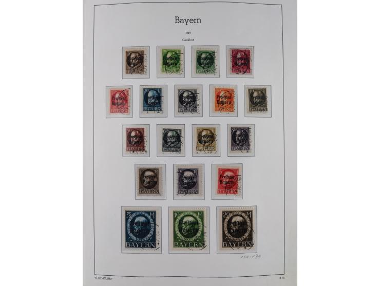 1849/1920, Baden bis Württemberg, meist gestempelte Sammlung mit besseren Werten und Ausgaben, ab Baden Mi.-Nr. 1a sign. Drah