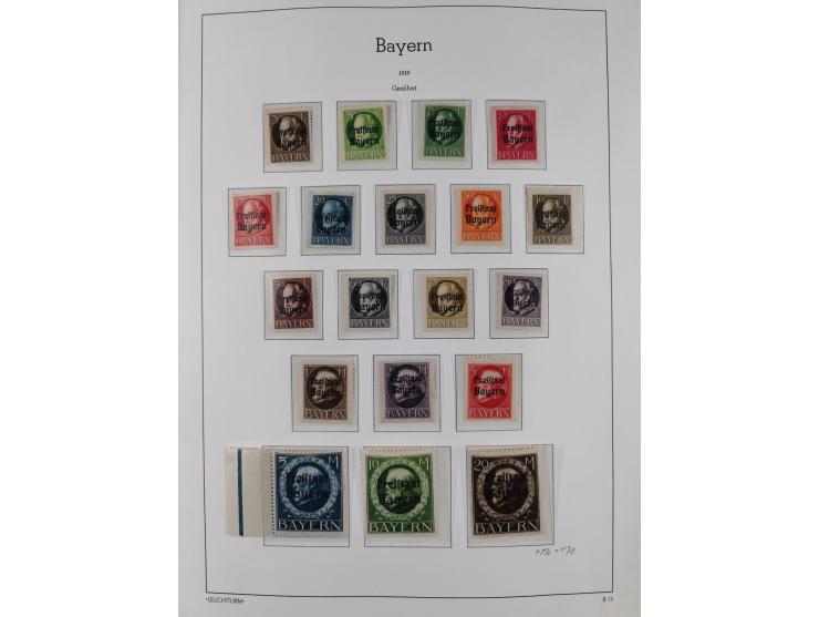 1849/1920, Baden bis Württemberg, meist gestempelte Sammlung mit besseren Werten und Ausgaben, ab Baden Mi.-Nr. 1a sign. Drah