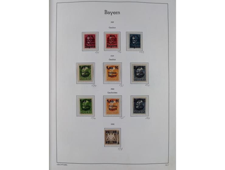 1849/1920, Baden bis Württemberg, meist gestempelte Sammlung mit besseren Werten und Ausgaben, ab Baden Mi.-Nr. 1a sign. Drah