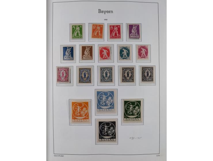 1849/1920, Baden bis Württemberg, meist gestempelte Sammlung mit besseren Werten und Ausgaben, ab Baden Mi.-Nr. 1a sign. Drah