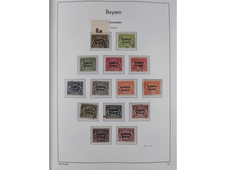 1849/1920, Baden bis Württemberg, meist gestempelte Sammlung mit besseren Werten und Ausgaben, ab Baden Mi.-Nr. 1a sign. Drah