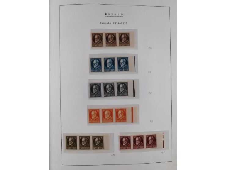 1849/1920, Baden bis Württemberg, meist gestempelte Sammlung mit besseren Werten und Ausgaben, ab Baden Mi.-Nr. 1a sign. Drah