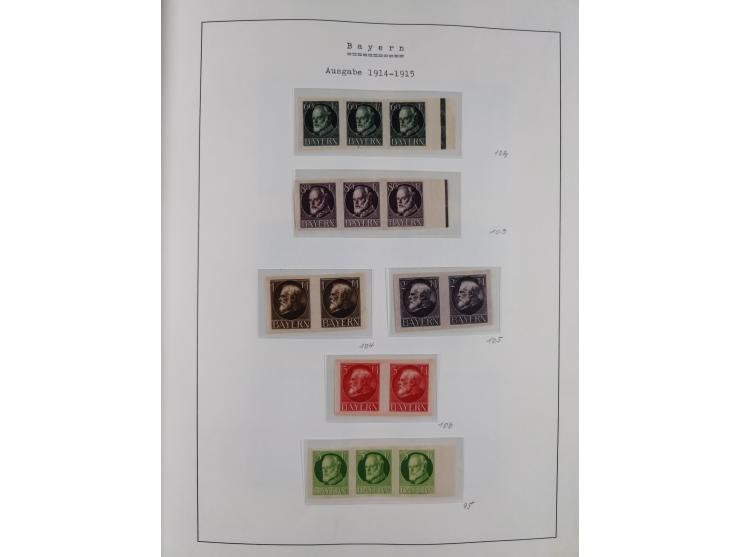 1849/1920, Baden bis Württemberg, meist gestempelte Sammlung mit besseren Werten und Ausgaben, ab Baden Mi.-Nr. 1a sign. Drah