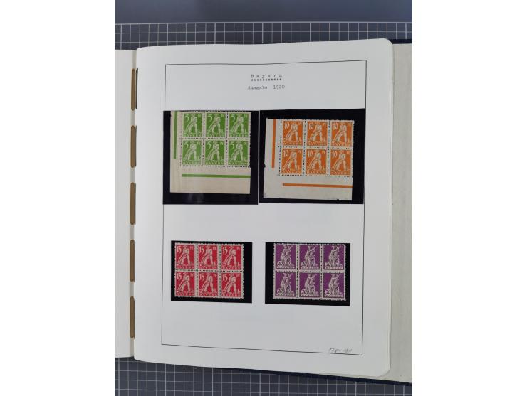 1849/1920, Baden bis Württemberg, meist gestempelte Sammlung mit besseren Werten und Ausgaben, ab Baden Mi.-Nr. 1a sign. Drah