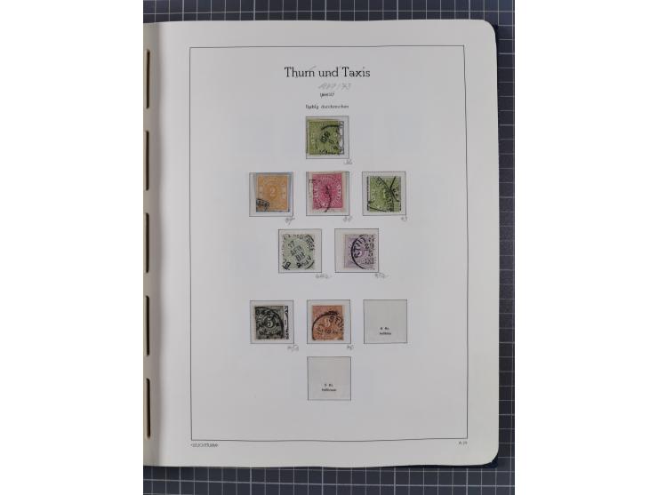 1849/1920, Baden bis Württemberg, meist gestempelte Sammlung mit besseren Werten und Ausgaben, ab Baden Mi.-Nr. 1a sign. Drah