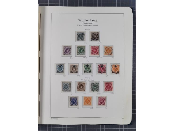 1849/1920, Baden bis Württemberg, meist gestempelte Sammlung mit besseren Werten und Ausgaben, ab Baden Mi.-Nr. 1a sign. Drah