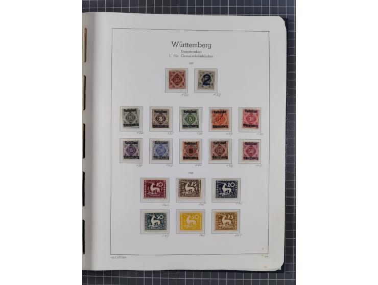 1849/1920, Baden bis Württemberg, meist gestempelte Sammlung mit besseren Werten und Ausgaben, ab Baden Mi.-Nr. 1a sign. Drah