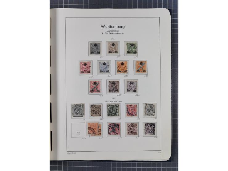 1849/1920, Baden bis Württemberg, meist gestempelte Sammlung mit besseren Werten und Ausgaben, ab Baden Mi.-Nr. 1a sign. Drah