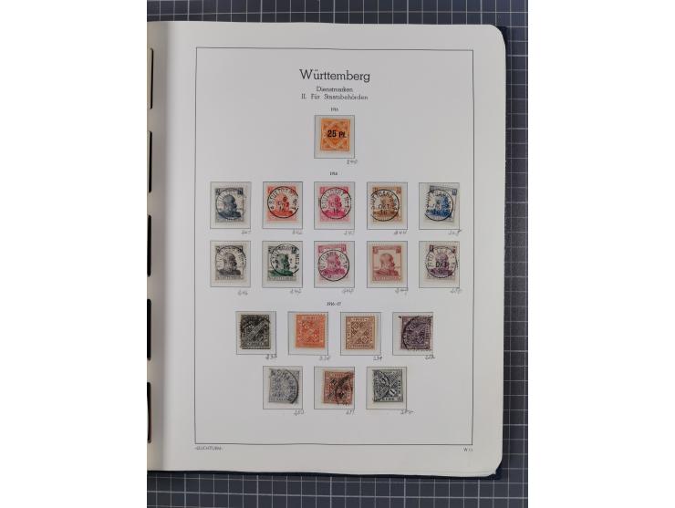 1849/1920, Baden bis Württemberg, meist gestempelte Sammlung mit besseren Werten und Ausgaben, ab Baden Mi.-Nr. 1a sign. Drah