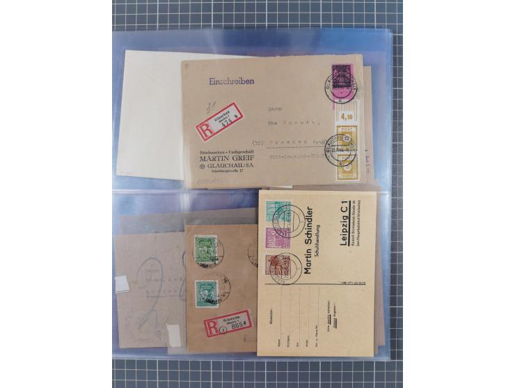 1945/46, meist postfrische Sammlung mit vielen Besonderheiten, dabei einseitig ungezähnte und ungezähnte Werte, Farben und Dr