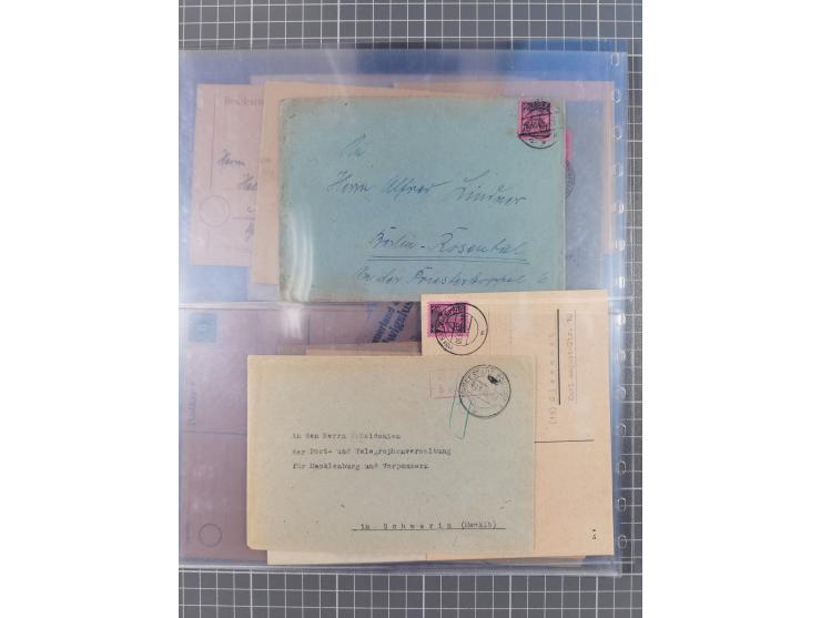 1945/46, meist postfrische Sammlung mit vielen Besonderheiten, dabei einseitig ungezähnte und ungezähnte Werte, Farben und Dr