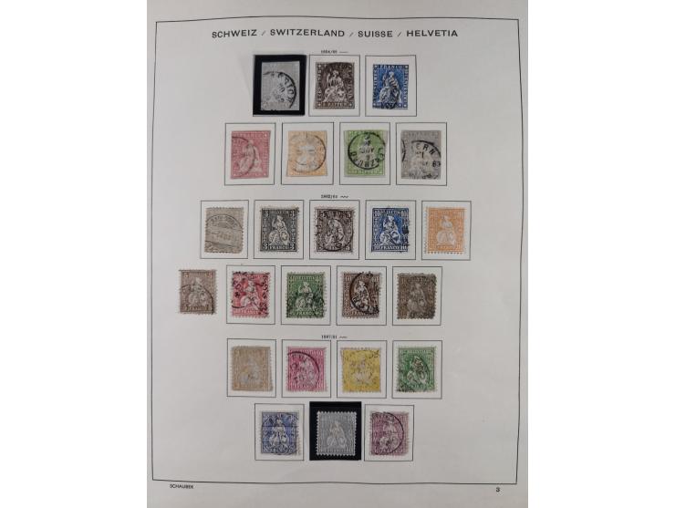 1850/1961, meist gestempelte Sammlung, mit einigen guten Werten, u.a. Mi.-Nr. 5II , 6I, 18, 19 gestempelt, teils signiert Pfe