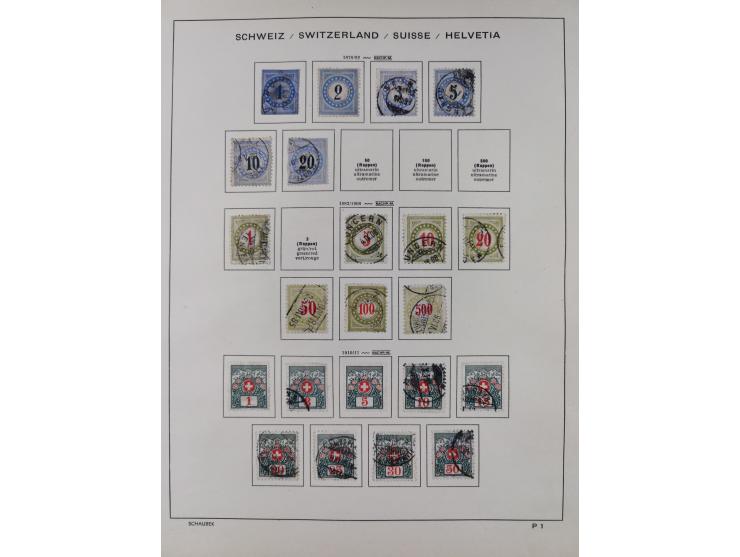 1850/1961, meist gestempelte Sammlung, mit einigen guten Werten, u.a. Mi.-Nr. 5II , 6I, 18, 19 gestempelt, teils signiert Pfe