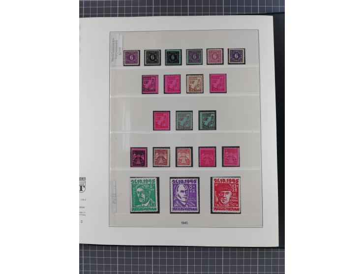 1945/49, fast ausschließlich postfrische, in den Hauptnummern komplette Sammlung inkl. Allgemeine Ausgaben, dabei u.a. Mi.-Nr
