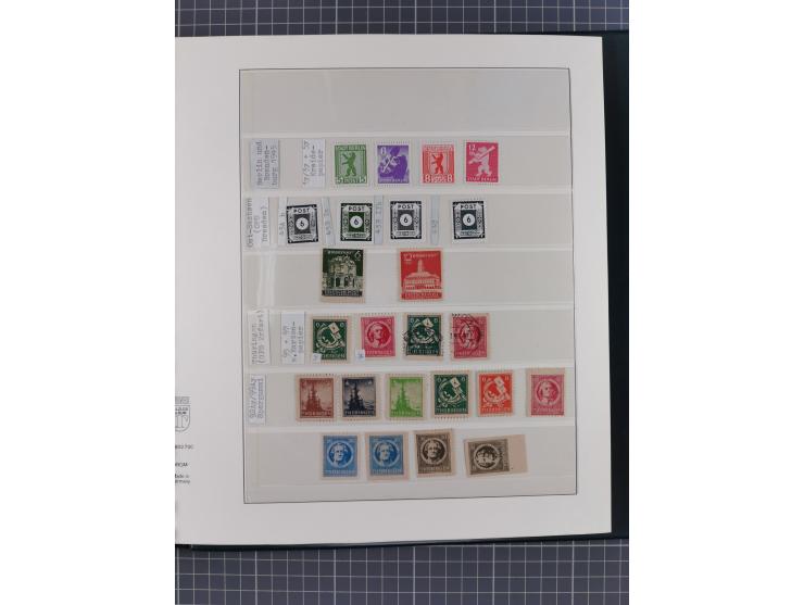 1945/49, fast ausschließlich postfrische, in den Hauptnummern komplette Sammlung inkl. Allgemeine Ausgaben, dabei u.a. Mi.-Nr