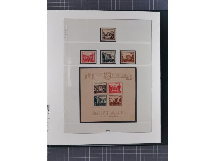 1945/49, fast ausschließlich postfrische, in den Hauptnummern komplette Sammlung inkl. Allgemeine Ausgaben, dabei u.a. Mi.-Nr