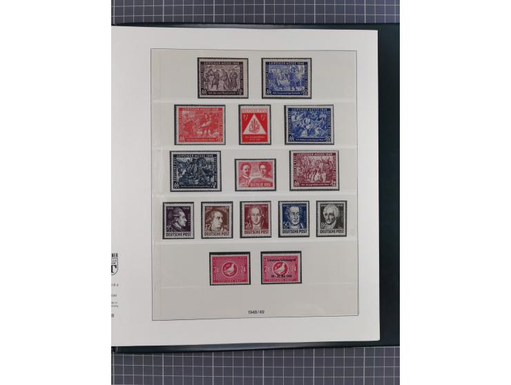 1945/49, fast ausschließlich postfrische, in den Hauptnummern komplette Sammlung inkl. Allgemeine Ausgaben, dabei u.a. Mi.-Nr