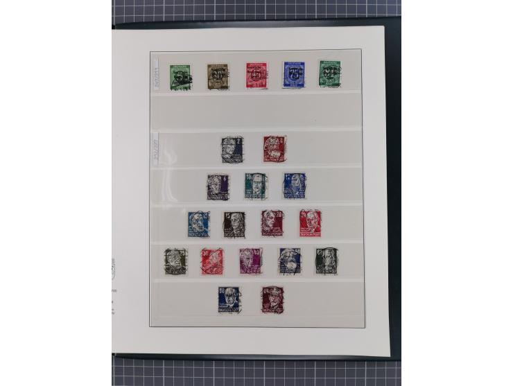 1945/49, fast ausschließlich postfrische, in den Hauptnummern komplette Sammlung inkl. Allgemeine Ausgaben, dabei u.a. Mi.-Nr