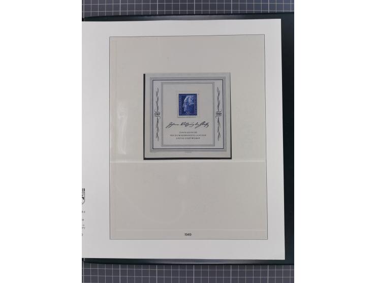 1945/49, fast ausschließlich postfrische, in den Hauptnummern komplette Sammlung inkl. Allgemeine Ausgaben, dabei u.a. Mi.-Nr