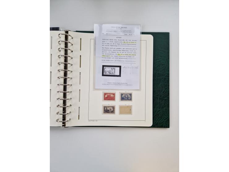 1872/1945, anfangs meist ungebrauchte, später postfrische, in den Hauptnummern fast komplette und teils überkomplette Sammlun