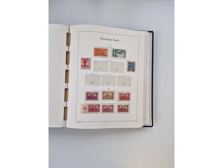 1872/1945, anfangs meist ungebrauchte, später postfrische, in den Hauptnummern fast komplette und teils überkomplette Sammlun