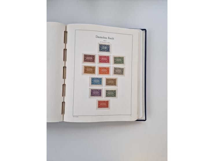 1872/1945, anfangs meist ungebrauchte, später postfrische, in den Hauptnummern fast komplette und teils überkomplette Sammlun