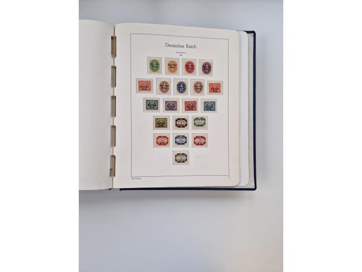 1872/1945, anfangs meist ungebrauchte, später postfrische, in den Hauptnummern fast komplette und teils überkomplette Sammlun