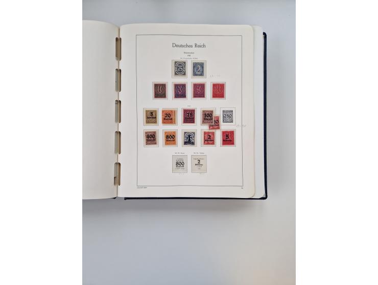 1872/1945, anfangs meist ungebrauchte, später postfrische, in den Hauptnummern fast komplette und teils überkomplette Sammlun