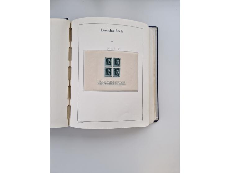 1872/1945, anfangs meist ungebrauchte, später postfrische, in den Hauptnummern fast komplette und teils überkomplette Sammlun