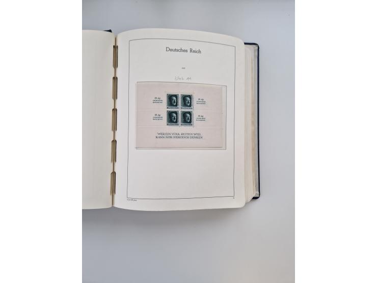 1872/1945, anfangs meist ungebrauchte, später postfrische, in den Hauptnummern fast komplette und teils überkomplette Sammlun