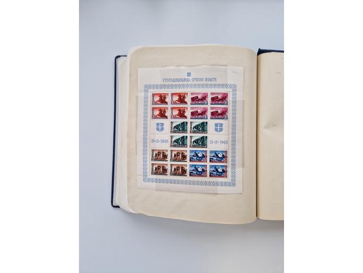 1872/1945, anfangs meist ungebrauchte, später postfrische, in den Hauptnummern fast komplette und teils überkomplette Sammlun