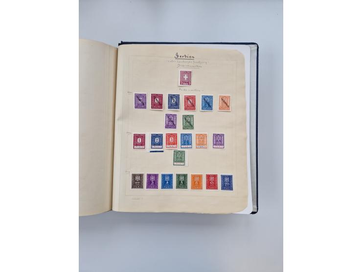 1872/1945, anfangs meist ungebrauchte, später postfrische, in den Hauptnummern fast komplette und teils überkomplette Sammlun