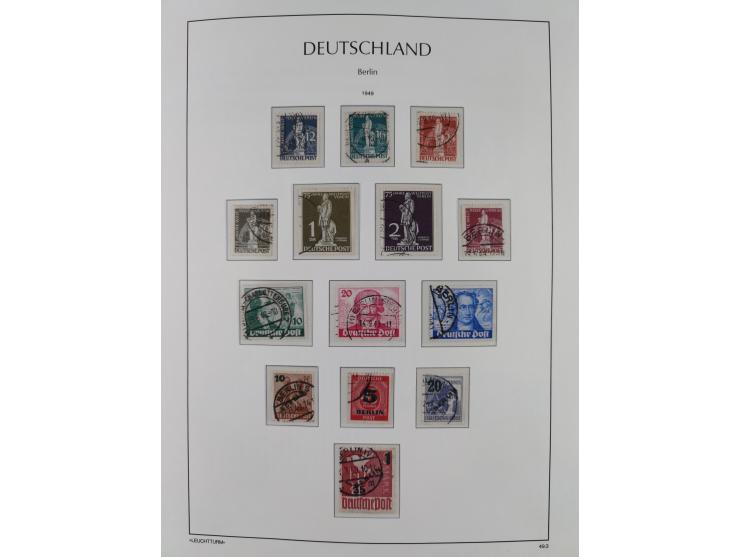 1948/2010, in den Hauptnummern augenscheinlich zwei komplette gestempelte Sammlungen Berlin 1948-90 inkl. Bl. 1, einer mit FA