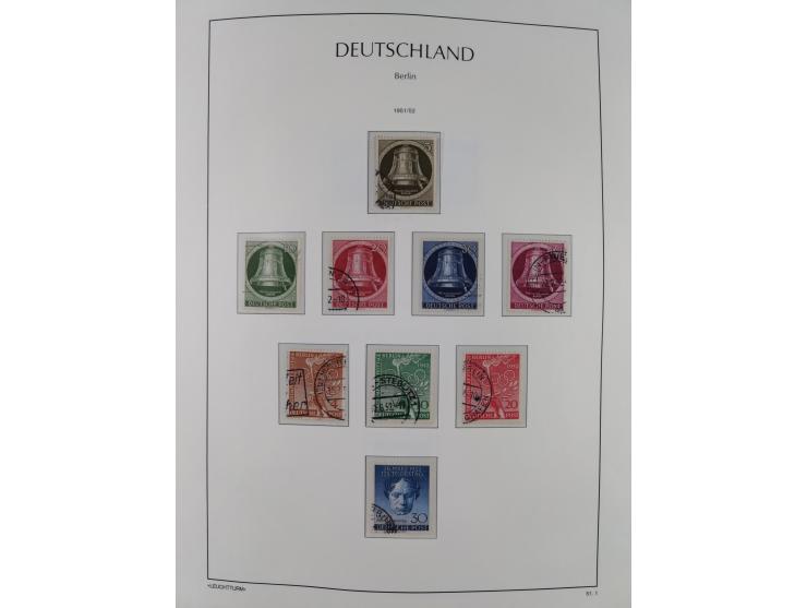 1948/2010, in den Hauptnummern augenscheinlich zwei komplette gestempelte Sammlungen Berlin 1948-90 inkl. Bl. 1, einer mit FA