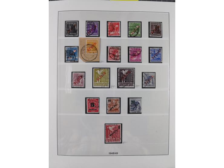 1948/2010, in den Hauptnummern augenscheinlich zwei komplette gestempelte Sammlungen Berlin 1948-90 inkl. Bl. 1, einer mit FA
