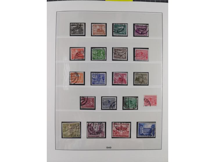 1948/2010, in den Hauptnummern augenscheinlich zwei komplette gestempelte Sammlungen Berlin 1948-90 inkl. Bl. 1, einer mit FA