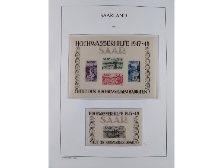 1947/59, in den Hauptnummern postfrische und winzig ungebrauchte komplette, sowie auch bis u.a. auf Urdruck- und Bl. 1-2 komp